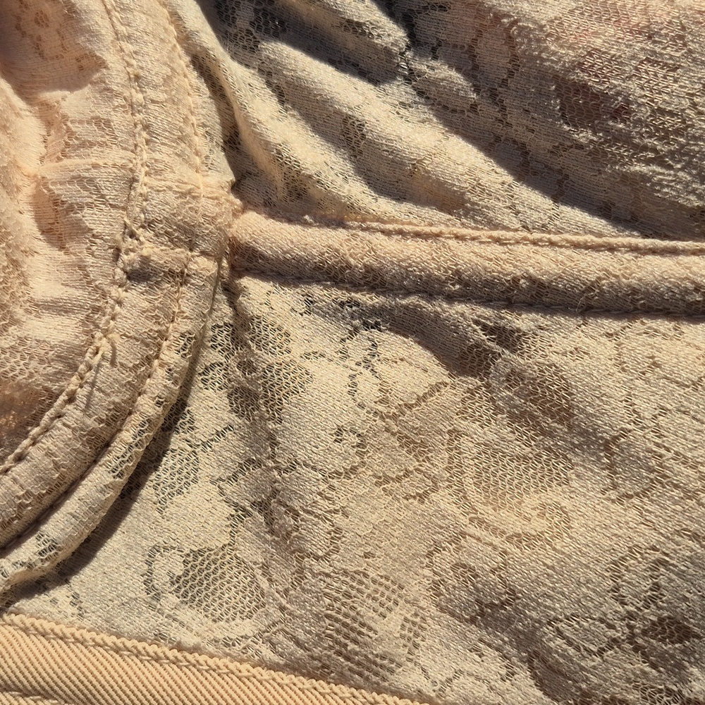 Vintage Beige/Tan Plastic Boned Corset Bustier 34B- Jezebel Renee of Hollywood - Picture 2 of 9